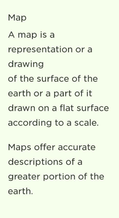 Distinguish between a map and a plan - Brainly.in