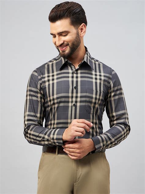 Regular Fit Formal Shirts For Men Perfectly Handfinished Collar & Cuff