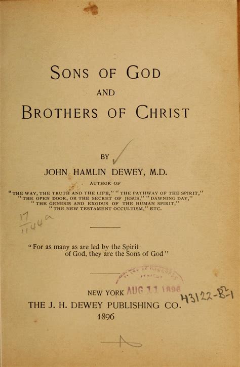 Sons of God and brothers of Christ. | Library of Congress