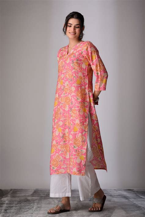 Pink Glaze Kurta – DIMPLE DESIGN STUDIO