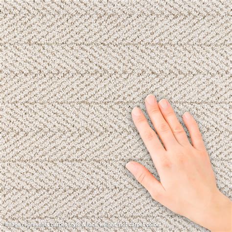STAINMASTER Matchstick Off-white 35-oz sq yard Solution-dyed Polyester ...