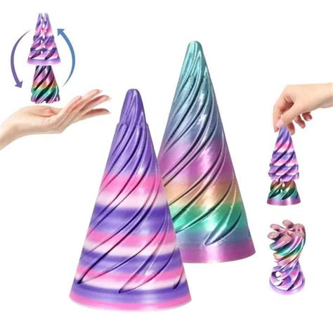 3D Printed Impossible Cone Spiral Stress Relief Fidget Toy ...