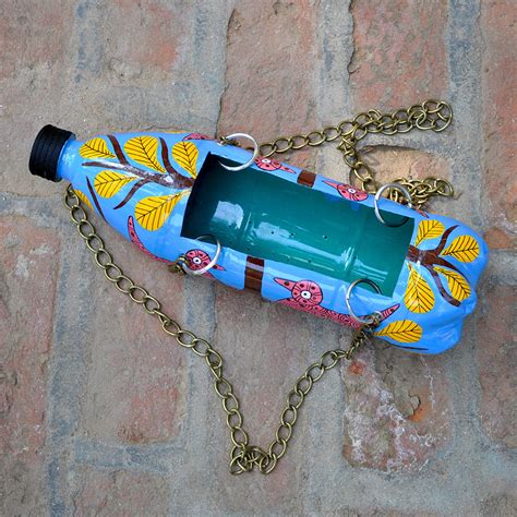 Hand-Painted Bird Theme Horizontal Pot | Hanging Planter