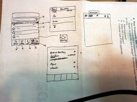 User Testing Paper Prototypes App 的图像结果