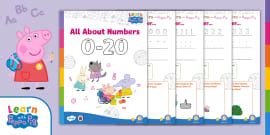 Peppa Pig: All About Numbers 1-5 Worksheet