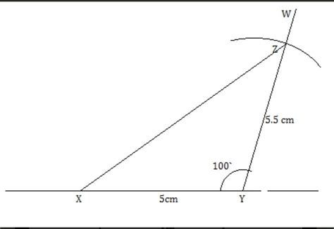 construct a triangle xyz in which yz=6cm,angle y =60 and xy+xz=12cm ...