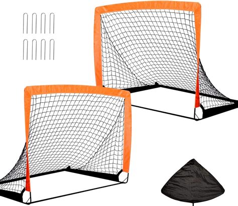 Portable Soccer Goal Pop Up Training Soccer Goals Net Set with Carry ...