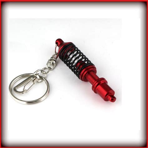 Leoie Shock Absorber Key Ring Adjustable Coilover Car Auto Part Key ...