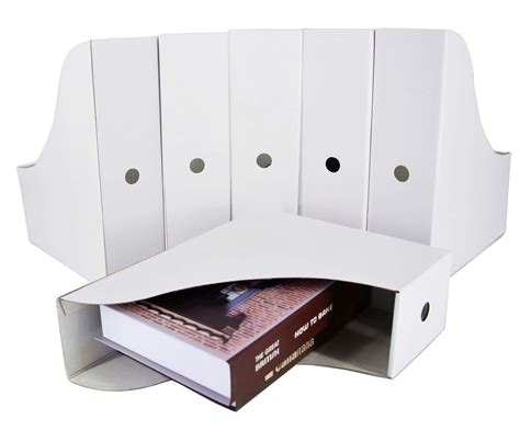Buy HUAPRINTWhite Magazine Holder(6 Pack) Cardboard Magazine File ...