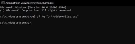 Delete a File Command 的图像结果