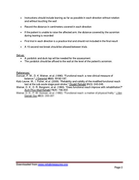 Image result for Functional Reach Test Explained