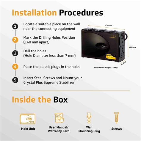 V-Guard Crystal Plus Supreme TV Voltage Stabilizer for 140 cm (55) TV ...
