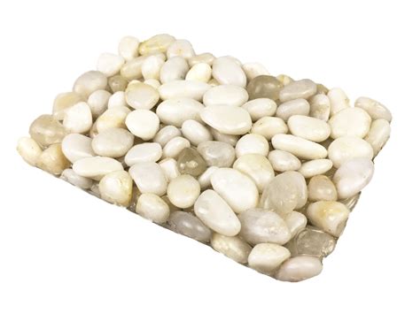 Ivory : Stone Pebbles Soap Dish for Shower and Bathroom, Natural Stone ...