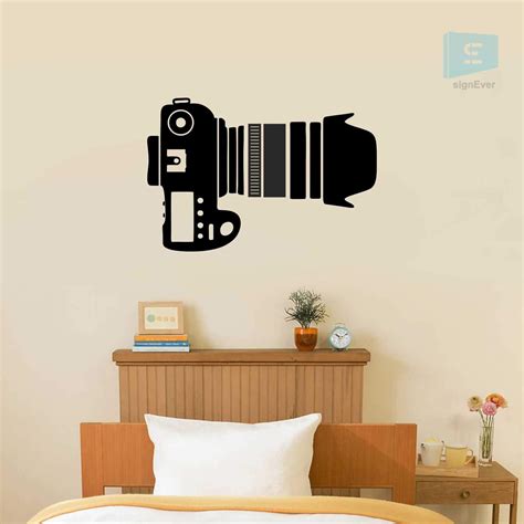 SIGN EVER Camera Photography Wall Decal Sticker for Studio Bedroom Home ...