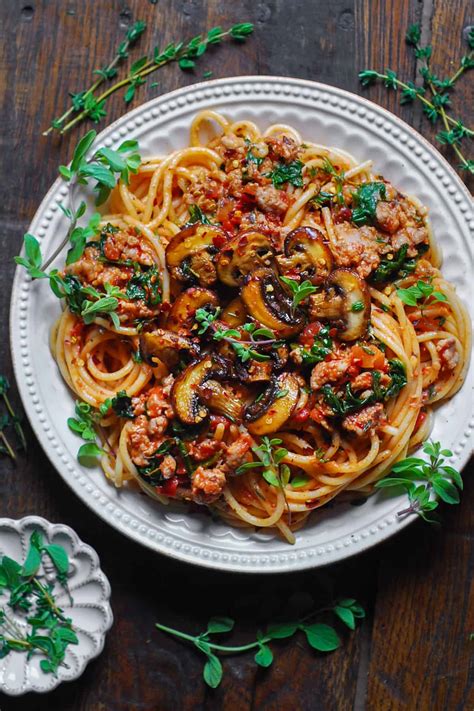 Sausage Mushroom Pasta