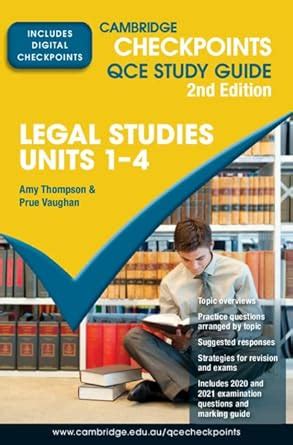 Cambridge Checkpoints QCE Legal Studies Units 1-4 : Thompson, Amy ...