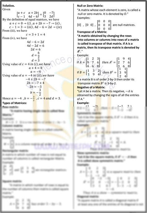 Image result for Matrix Equation Grade 9