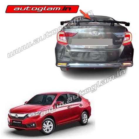 Honda Amaze 2018+ Sedan Gloss Black Sporty Spoiler | AGHA5679LS – autoglam