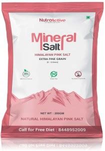 NUTROACTIVE MineralSalt Himalayan Pink Rock Salt Extra Fine Grain ...