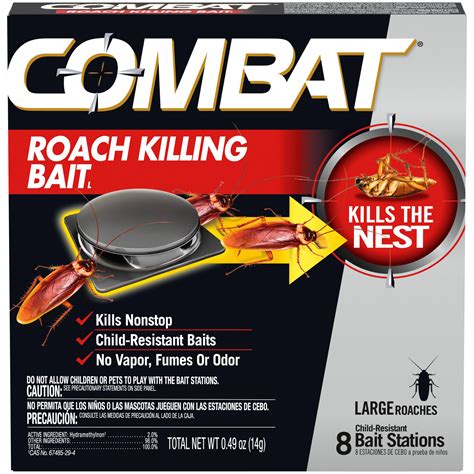 Combat Roach Killing Bait, Roach Bait Station For Large Roaches, Kills ...