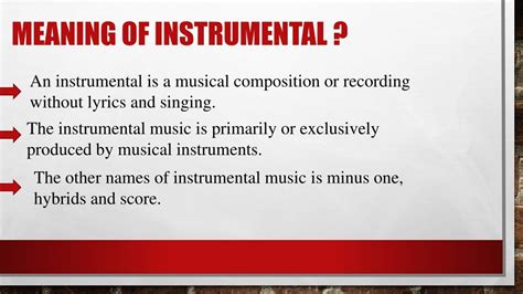 PPT - The Instrumental Music PowerPoint Presentation, free download - ID:7321283
