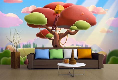 Children's photo wallpapers I T9239 Wallpaper Tree house | Standard ...