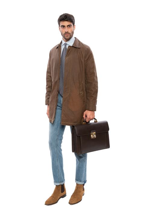 Buy 720$ BARACUTA G10 Winter Trench Coat Brown Wax Cotton by Stevensons ...