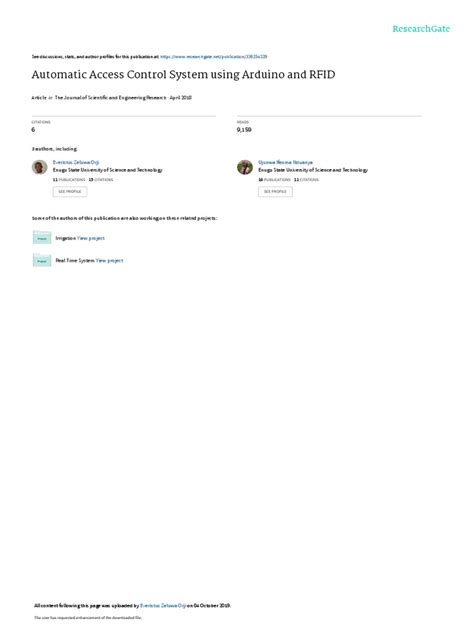 Image result for Access Control with Arduino