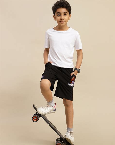 Minecraft Printed Regular Fit Shorts For Boys – Kidsville