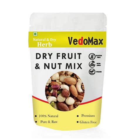 Vedomax Mixed Dry Fruits Pack – Dry Fruits Mix – Dry Fruits (100 gm ...