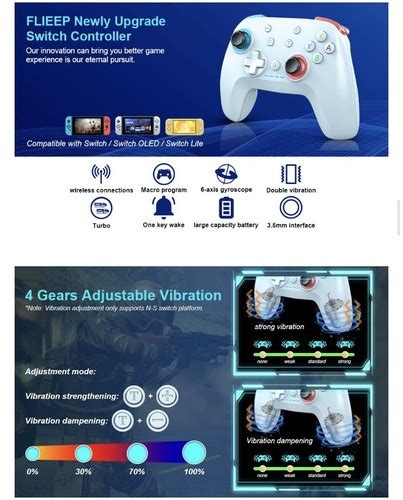 Buy Wireless N-S Switch Controller Turbo Vibration Motion Control Macro ...