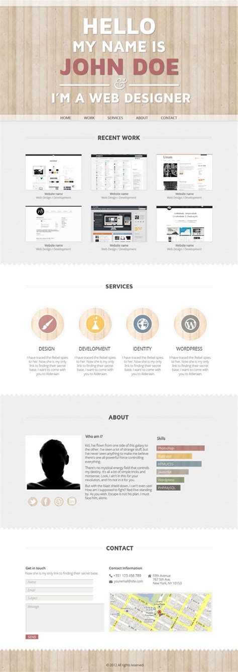 木板风格个人博客单页面html模板_个人博客个人网站div css,html,静态