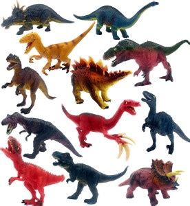 Wishkart Big Size 12 pieces Jurasic Dinosaurs Collection Learning ...