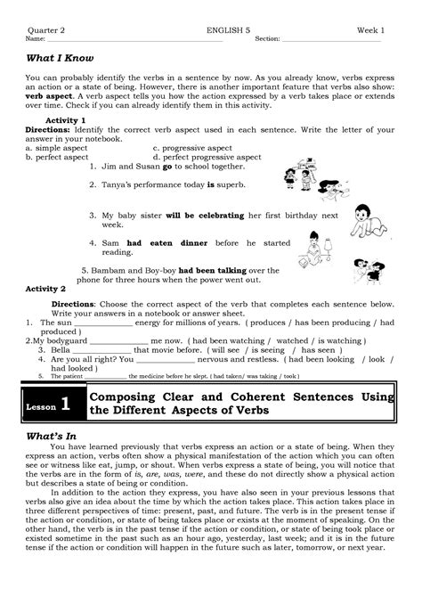 Eng5 q2 mod1 lesson 1 Composing Clear And Coherent Sentences Using The ...