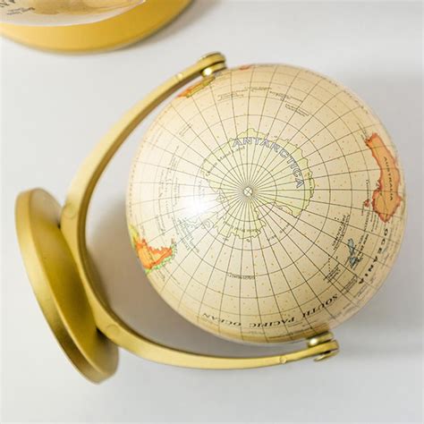 Mini Vintage Globe World Map English Edition Desktop | Ubuy India
