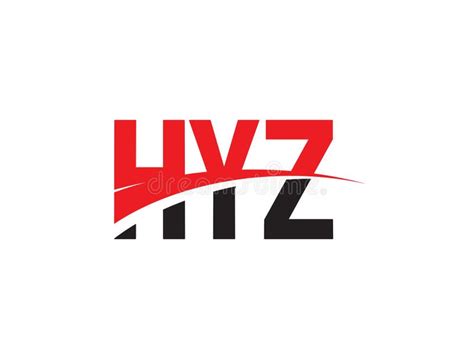HYZ triangle letter logo design with triangle shape. HYZ triangle logo ...
