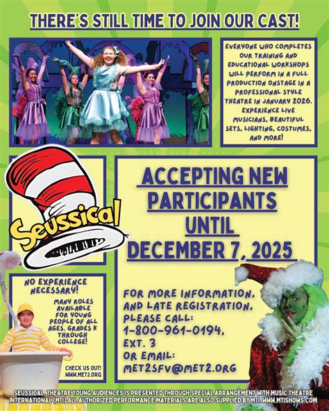 Nov 23 | Be Part of the Cast of Seussical the musical | Northridge, CA ...