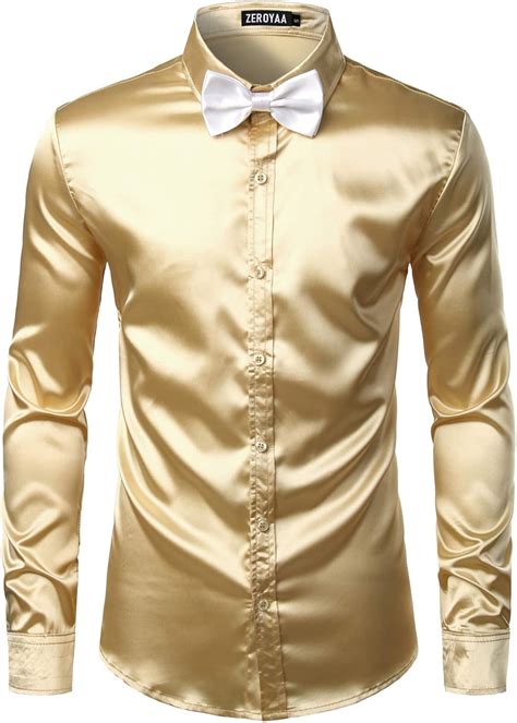 ZEROYAA Men's Luxury Shiny Silk Like Satin India | Ubuy
