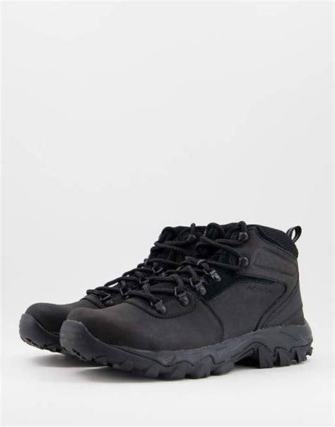 Columbia Newton Ridge Plus II waterproof hiking boots in black ASOS