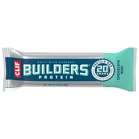Clif 20g Protein Bar - Builder's Chocolate Mint - Shop Granola & snack ...