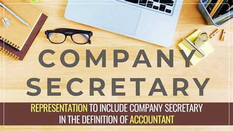 Inclusion of Company Secretary in the Definition of Accountant under ...