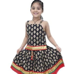 DIAMO Girl's Rayon Readymade Lehenga Choli (kid355-3-6 months_Black_3-6 ...
