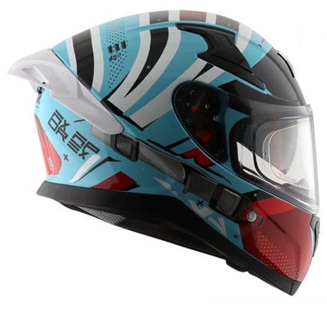 Axor Apex Hex 2 Gloss Blue Red Helmet – Destination Moto