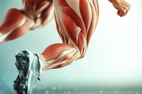Detailed leg muscles in motion with dynamic pose | Premium AI-generated ...