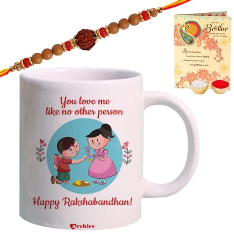 Buy archies Rakhi for Brother Rakshabandhan Combo of 1" You Love Me ...