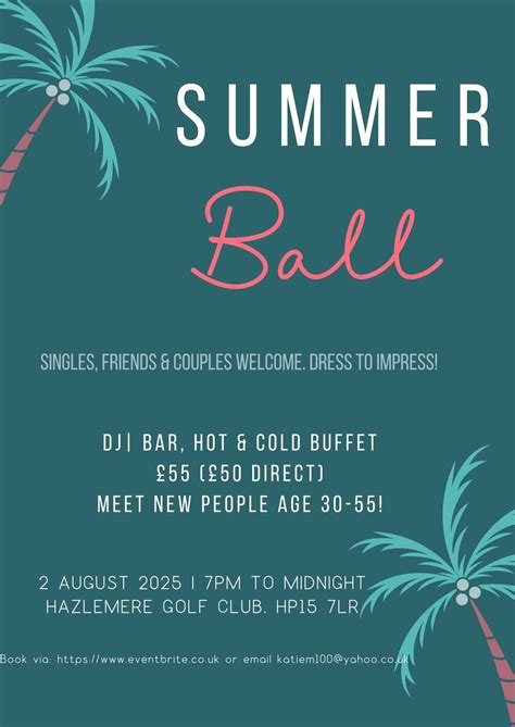 Summer Ball at Hazlemere Golf - Meet New People, Hazlemere Golf Club ...