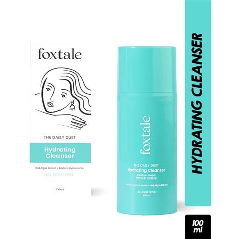Foxtale hydrating cleanser 100ml -red algae extract +sodium hyaluronate ...