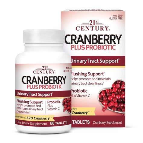 21st Century, Cranberry Plus Probiotic, 60 Tablets : Amazon.in: Health ...