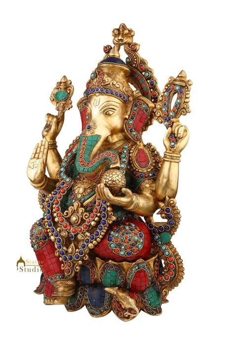 Indian Hindu Lord Ganesha Idol Large Size Ganpati Big Décor 2 Feet ...