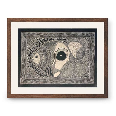 Madhubani Fish with Eye, Madhubani Art, Madhubani Painting – Dessine Art